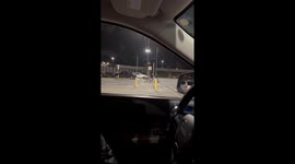 Elderly Man Lovingly Pushes His Wife In Shopping Cart