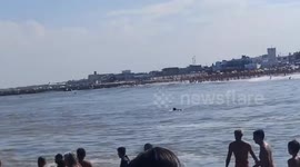 Beachgoers rescued after powerful ‘meteotsunami’ drags swimmers out to sea