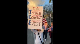 Protest in Coral Springs After Fatal ICE Shooting in Minneapolis.  Coral Springs, Florida 9 Jan 2026