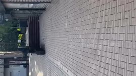 UK: Landing mishap during bike trick on stairs