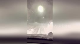 Japan: Night Turns To Chaos As Violent Blizzard Erases Eniwa City Streets