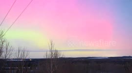 US: Vibrant Aurora Display Visible Across Northern Maine