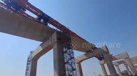 Thailand train crash victims pulled from carriage struck by falling crane