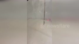 Motorists struggle through thick snow as blizzards hit Hokkaido