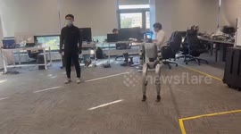 China: Humanoid robot in China accidentally kicked an engineer during a motion test