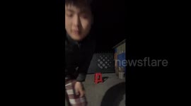 China: Chinese man attempted a chair flip and failed in a funny accident