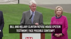 Bill and Hillary Clinton Refuse House Epstein Testimony, Face Possible Contempt