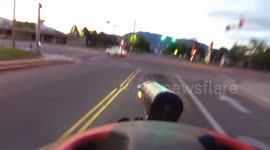 Red Light Runner Hits Cyclist