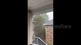 US: Storm Brings Heavy Rain and Strong Winds to Auburn, Alabama