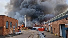 'Major toxic incident' as factory fire beaks out and explosions heard