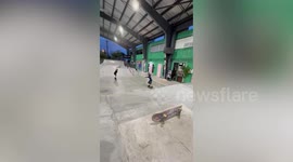 Kid siblings dominate skateboarding scene - competing with skaters twice their age