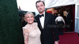 UNCAPTIONED: Leonardo DiCaprio gives sweet shout-out to his mother during National Board of Review speech