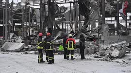 Russian strike destroys logistics terminal near Kharkiv, Ukraine says