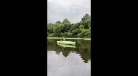 My son catches his first huge fish. My son remains calm but his dad on the other hand, is a different story. This is such a heart warming yet hilarious video of a priceless moment.