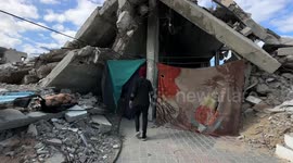 Palestinian residents in Khan Younis live among ruins amid ongoing Israeli attacks