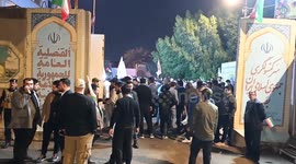 Iraqis hold pro-Iran demonstration outside consulate in Basra
