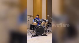 S.Korean, Japanese leaders play drums after Nara summit