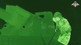 Thermal camera footage shows Russian artillery strike on Ukrainian positions in Zaporizhzhia