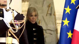 Macron, wife meet Spain’s King Felipe at Elysee Palace in Paris