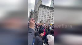 US: Protesters Flood Fifth Avenue During Anti-ICE March In New York City