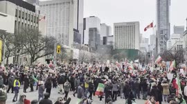 Canada: Massive Rally Outside US Consulate In Toronto Demands Action On Iran