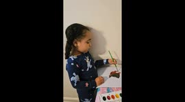 My newly turned 4 yr old Granddaughter Brielle, dsnt Understand that grandmothers can also be teachers. I homeschooled my older 2 grandkids before she was born. So she thinks grandmothers can't be school teachers. On The morning of October 29, we were tal