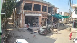 Bull Fight on Streets of Kuchera Caught on CCTV, Vehicles Damaged