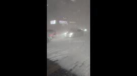 Japan: Blizzard Conditions Reduce Visibility in Sapporo Area 5