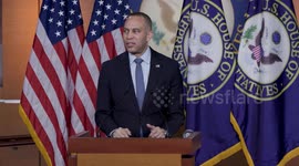 House Minority Leader Jeffries holds briefing at US Capitol