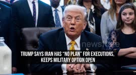 Trump Says Iran Has “No Plan” for Executions, Keeps Military Option Open