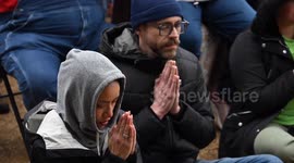 Buddhist monks continue ‘Walk for Peace,’ cross into North Carolina