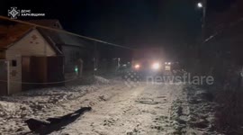 Russian airstrikes spark fire in Kharkiv residential building, Ukraine says