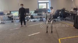 Humanoid robot kicks engineer in the groin during combat test