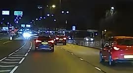 Driver narrowly avoids huge crash after hurtling wrong way down dual carriageway