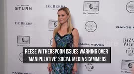 Reese Witherspoon issues warning over 'manipulative' social media scammers