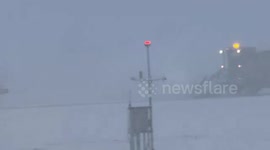 US: Heavy Snowfall Conditions in Greater Rochester International Airport
