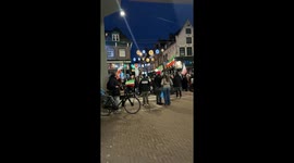 Large Iranian demonstration taking place now in Amsterdam