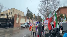 Spain: Demonstration at the Iranian embassy in Spain