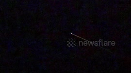 US: SpaceX Dragon Crew-11 Capsule Lights Up Night Sky Over San Francisco