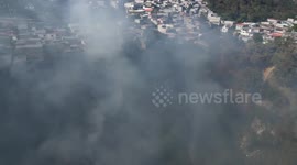 Guatemala: Forest Fire Threatens Homes In Guatemala City Neighborhood