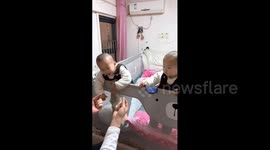 China: Twin babies in China appear to read each other’s minds in sync moment