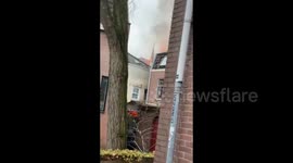 Utrecht: Explosion And Fire Caused By Gas Leak
