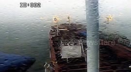 Cargo ship crashes into oil tanker in North Sea triggering explosion