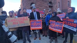 US: Demonstration Held in Crown Heights Amid Housing Crisis