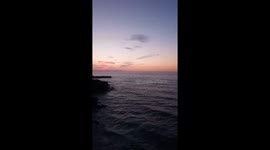 Sea view at sunrise Sea sunset