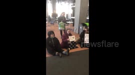 UK: Protest Inside BBC Scotland Over Gaza Coverage