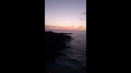 Sea view at sunset and sunrise