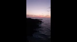 Sea view, sunset and sunrise