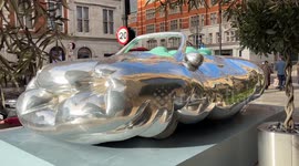 Giant ‘Fat Convertible’ Sculpture Warps Reality Outside Luxury London Hotel