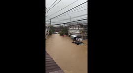 Typhoon Tino Floods Homes In Talisay